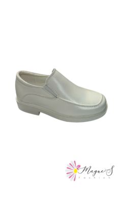 Zapato Infantil Blanco Tipo Mocasín