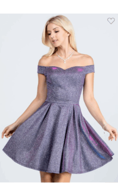 Vestido Corto con Glitter-25759