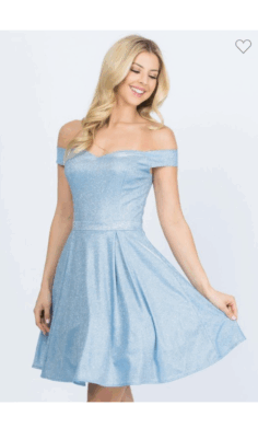 Vestido Corto con Glitter-25759