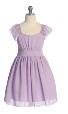 Vestido Lila Elegante para Niña– Modelo 2270