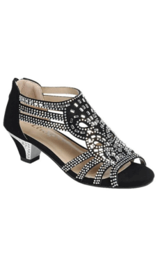 Zapatilla de Niña con Pedrería y Tacón Bajo –PERFORM-60K